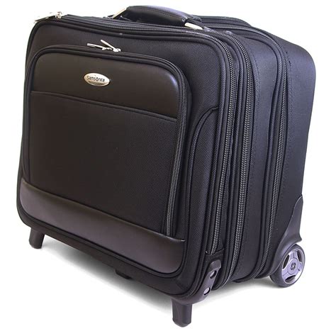 Samsonite Rolling Briefcase on Wheels Bonus Laptop Case 2-in-1 Overnight Bag New | eBay