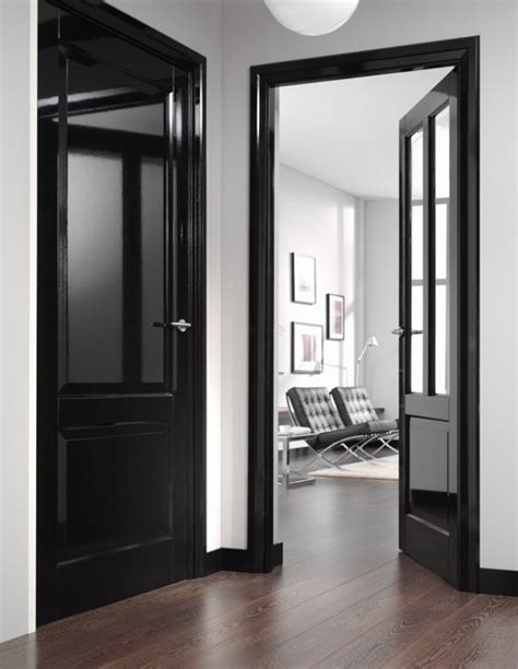 Black trim in the interior design - how to use it as an accent?