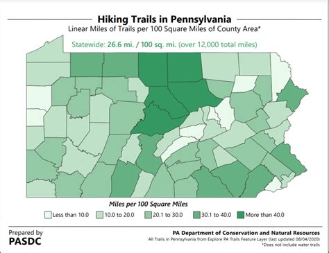 What Pa. county has the most miles of hiking trails? | The Numbers ...