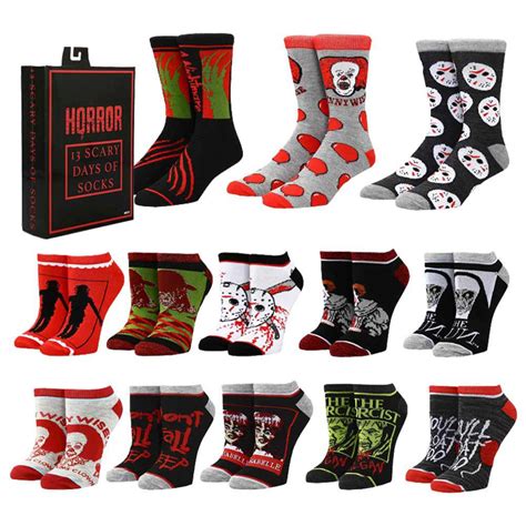 Horror Icons 13 Days of Scary Socks Box Set, 10-13 | Horror icons ...