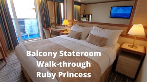 Balcony Stateroom Walk-through I Ruby Princess - YouTube