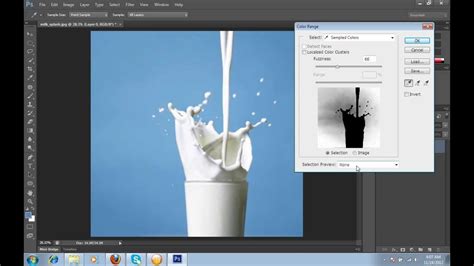 How to crop images using color range selection in photoshop cs6 - YouTube