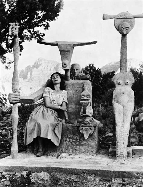 John Kasnetsis, Dorothea Tanning and Max Ernst with his sculpture, Capricorn, 1947 | Max ernst ...