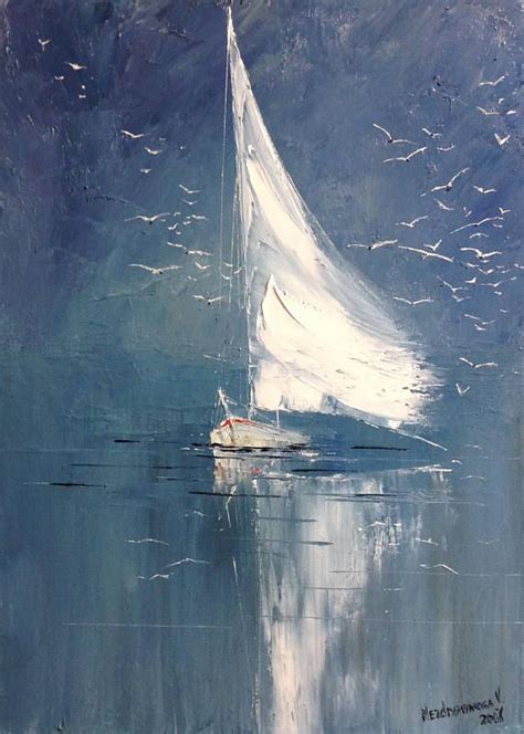 Pin by Oksana on ETSY GIFT IDEAS 2021 | Sailboat painting, Seascape ...