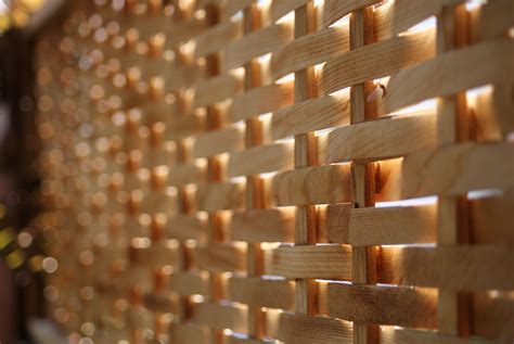 Woven cedar lattice work | Lattice, Cedar, Woven