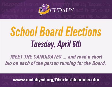 MEET THE CANDIDATES ... go to... - Cudahy, WI School District