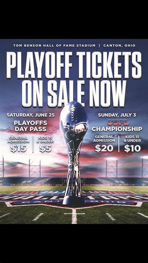 Playoff tickets on sale now : r/USFL