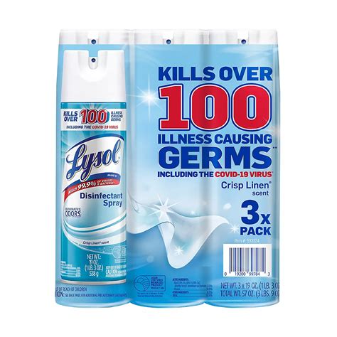 Lysol Crisp Linen Disinfectant Spray, 3 ct. | BJ's Wholesale Club