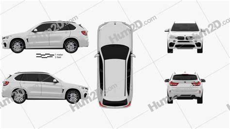 BMW X5 M (F15) 2014 Blueprint in PNG - Download Veículos Clip Art Images