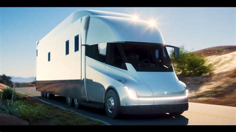 Inside a Tesla Semi-Truck MotorHome /Concept 3D Animation - YouTube | Tesla semi truck, Semi ...