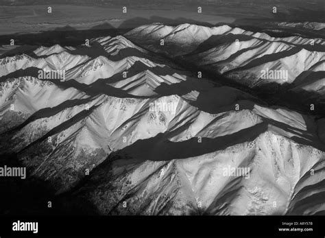 USA ALASKA Chugach Mountains near Anchorage WINTER AERIAL Stock Photo - Alamy