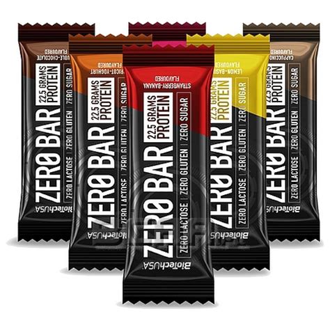 Biotech USA ZERO BAR Protein Bar With High Protein No SUGAR LACTOSE ...