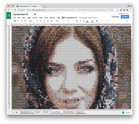 Excel Pixel Art Generator - Janainataba