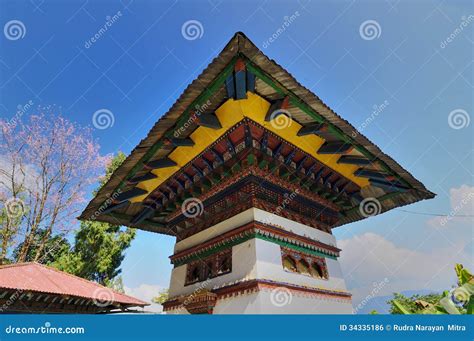 Monastry Architecture, Sillery Gaon, Sikkim Stock Photo - Image of ...