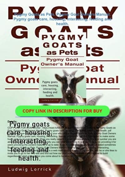 ⚡PDF download Pygmy Goats as Pets. Pygmy Goat Owners Manual. Pygmy ...