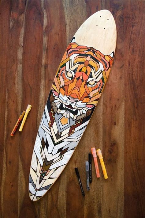 40 DIY Skateboard Deck Art Ideas To Look Extra Cool