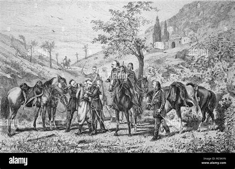 During the siege of Plevna, Bulgaria, historic wood engraving, ca. 1880 Stock Photo - Alamy