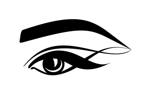 eye logo and eyebrow for makeup 2378042 Vector Art at Vecteezy