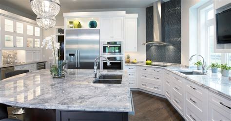 Gray Kitchen Cabinets With White Granite | Wow Blog