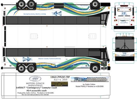 MCID4500CTHCommuterCoachAHoustonMET.png photo by METRObusfan | Free paper models, Paper models ...