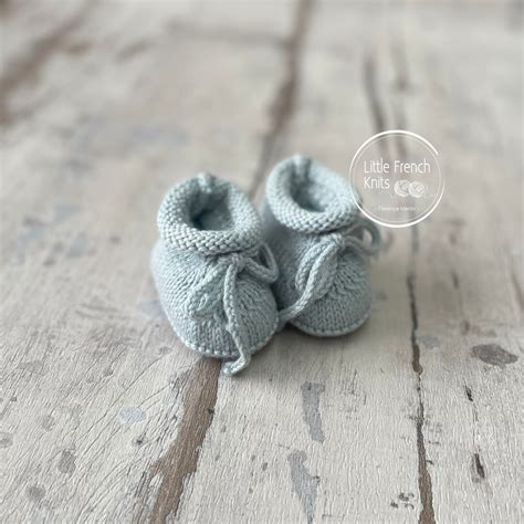 Knitting Pattern Baby Booties Instructions in English Instant Digital ...