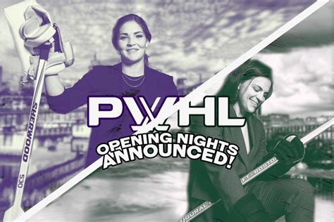 PWHL announces opening night matchups, confirms arena locations - Stanley Cup of Chowder