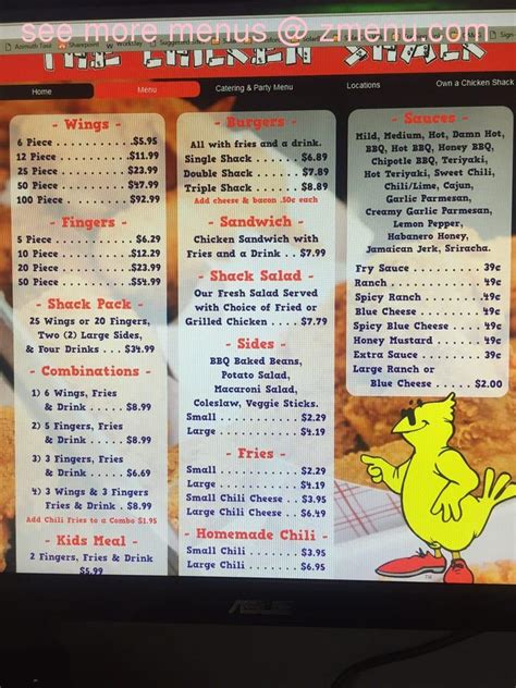 Online Menu of The Chicken Shack Restaurant, Henderson, Nevada, 89014 ...