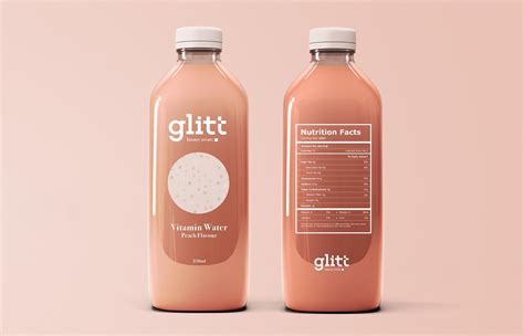 Glitt | Bottle design packaging, Drinks packaging design, Food packaging design