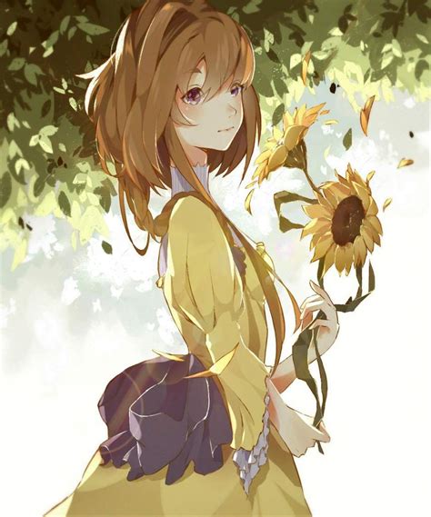 Sunflower girl (⌐★ᴥ★) | DeviantART/Artists Amino