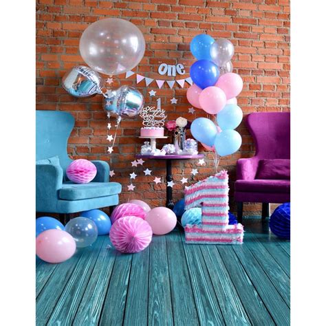 Custom vinyl cloth 1 years old birthday party deco photo studio ...