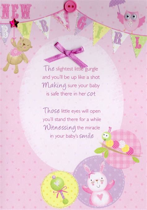 New Baby Girl Greeting Card | Cards | Love Kates