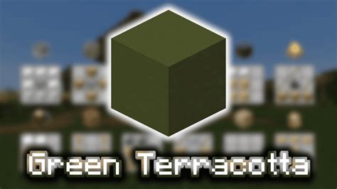 Green Terracotta - Wiki Guide - 9Minecraft.Net