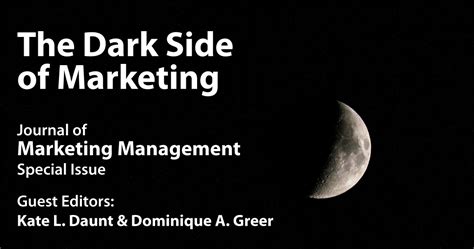 JMM Special Issue: The Dark Side of Marketing