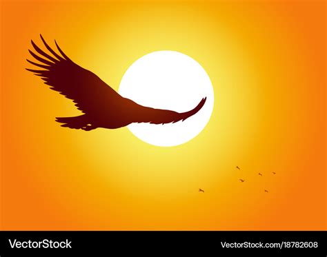 Soaring eagle Royalty Free Vector Image - VectorStock