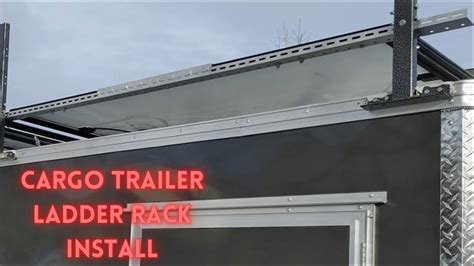 Cargo Trailer Conversion: Installed ladder rack on cargo trailer and ...