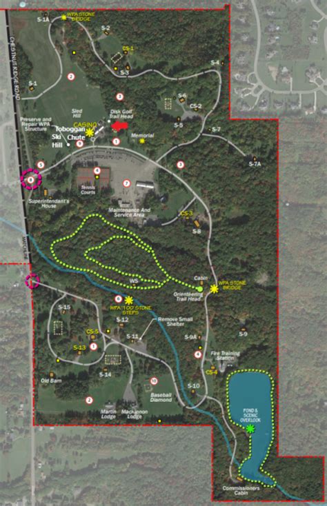 Chestnut Ridge Park Map - Sibyl Dulciana