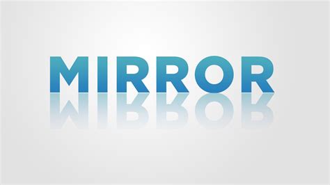 Create Stunning Mirror Text Effects with Photoshop