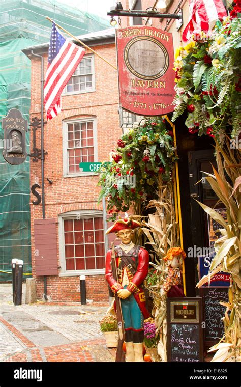 Historic Green Dragon Tavern in Boston Massachusetts famous North End Stock Photo - Alamy