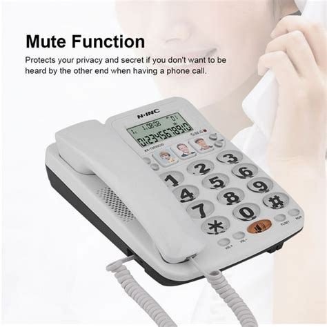 Ccdes Corded Telephones for Home,2-line Corded Phone with Speakerphone ...