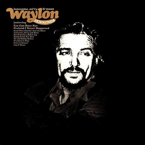 Hi-res album cover art - Waylon Jennings "Lonesome, On'ry & Mean ...