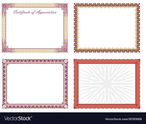 Certificate borders 1 Royalty Free Vector Image