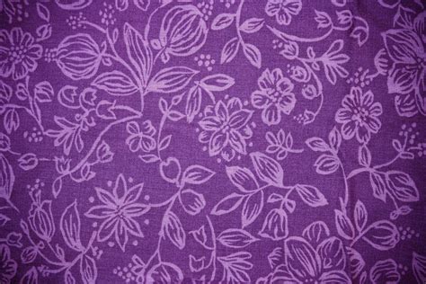 Purple Fabric with Floral Pattern Texture Picture | Free Photograph ...