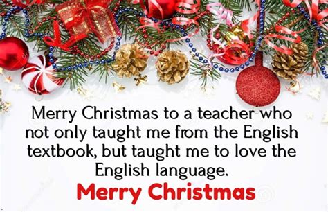 65 Christmas Message for Teachers to Make Them Happy | Christmas card ...