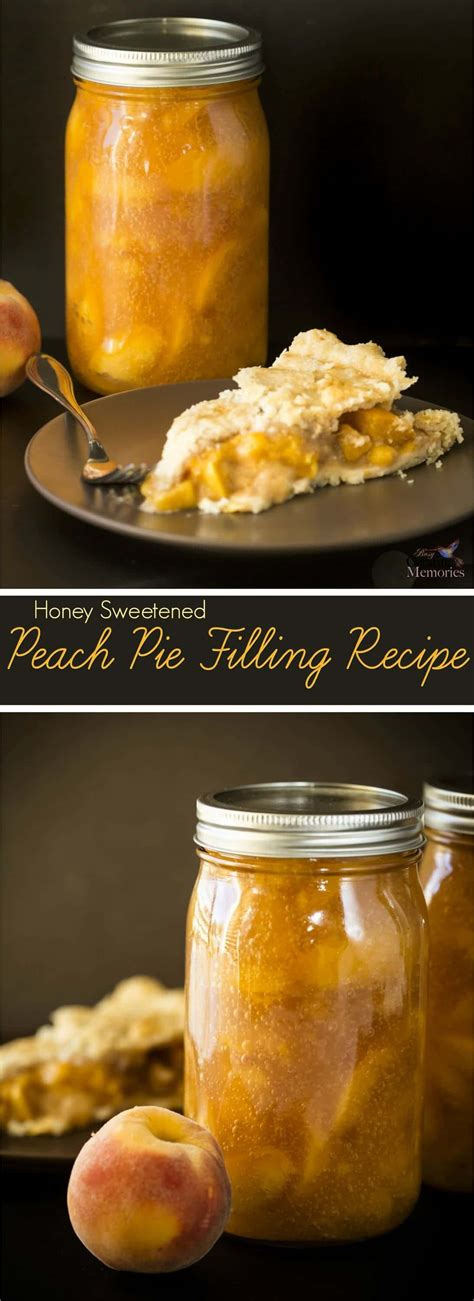 Homemade Canned Peach Pie Filling Recipe with Honey!