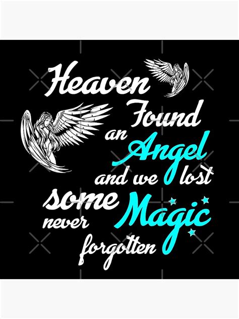 "Heaven Found An Angel - In Memory - Memorial Poems - Memories Of A Loved One In Heaven" Poster ...