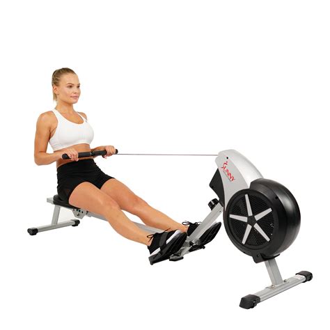 Sunny Health & Fitness SF-RW5633 Full Motion Air Rower Rowing Machine ...