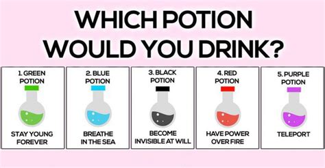 Which Potion Would You Drink? Discover What Your Soul Craves – GOSTICA