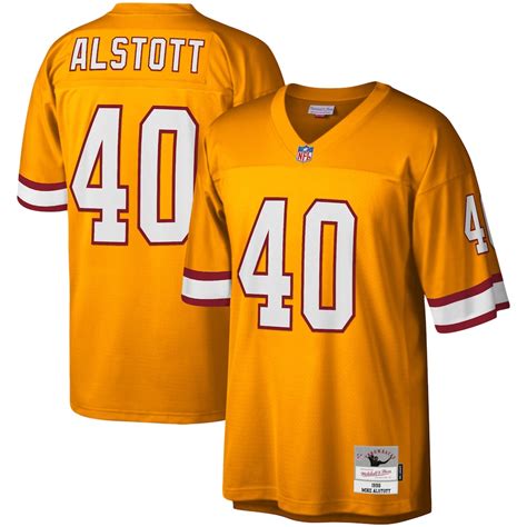 Men's Mitchell & Ness Mike Alstott Orange Tampa Bay Buccaneers Legacy ...