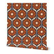 Retro Daisies Wallpaper | Spoonflower