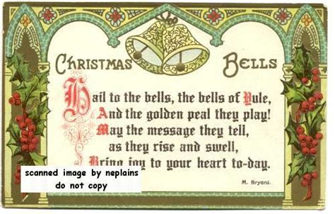 CHRISTMAS - Christmas Bells - poem by M Bryant